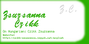 zsuzsanna czikk business card